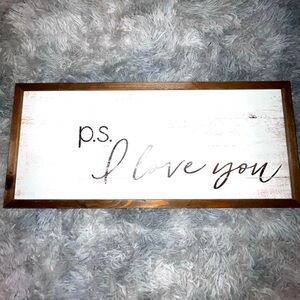 Rustic sign 25x11 like new